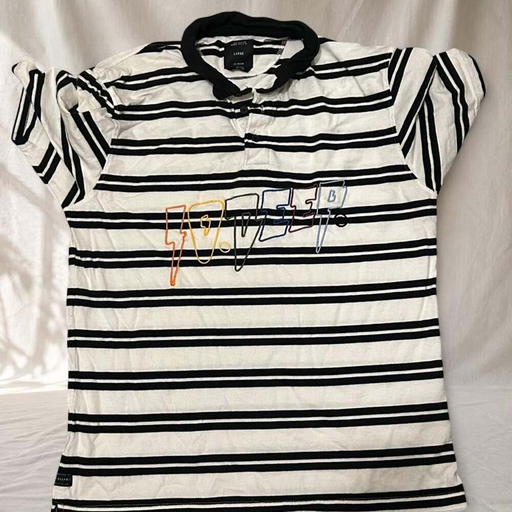 10.DEEP Tenth Division Striped Polo Shirt